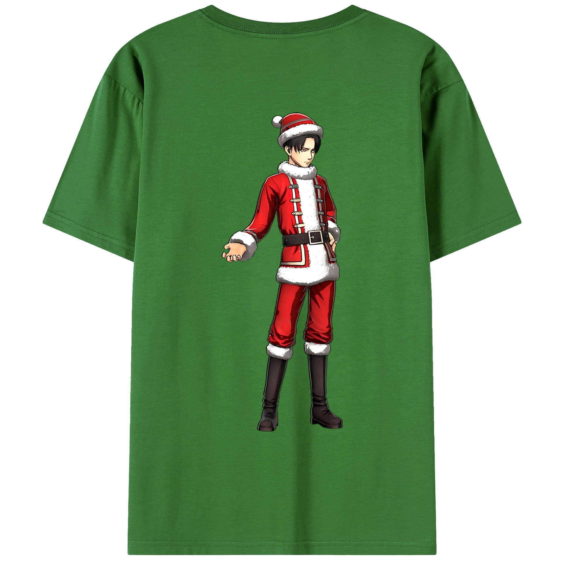 （画像用） 進撃の巨人 リヴァイ·アッカーマン Attack on Titan Levi Ackerman レディース半袖Tシャツ(バックプリント)